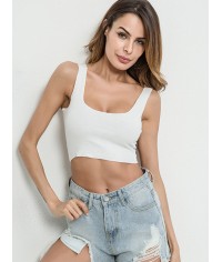 Summer Young17 Backless Plain Suspenders Short Slim T-Shirts